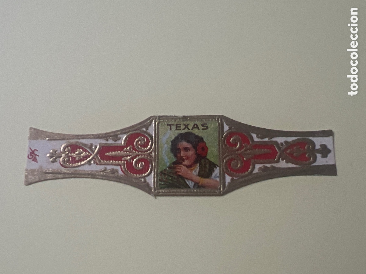 Otros art&iacute;culos de coleccionismo en papel: HV59. VITOLA - CIGAR BAND - BAGUE DE CIGARE - TEXAS
