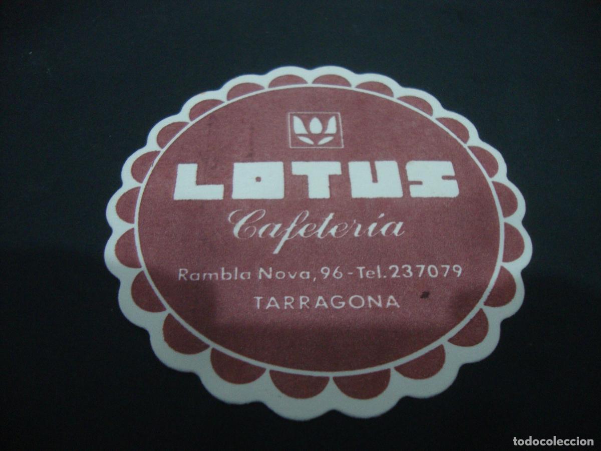 Otros art&iacute;culos de coleccionismo en papel: POSAVASOS CAFETERIA LOTUS TARRAGONA