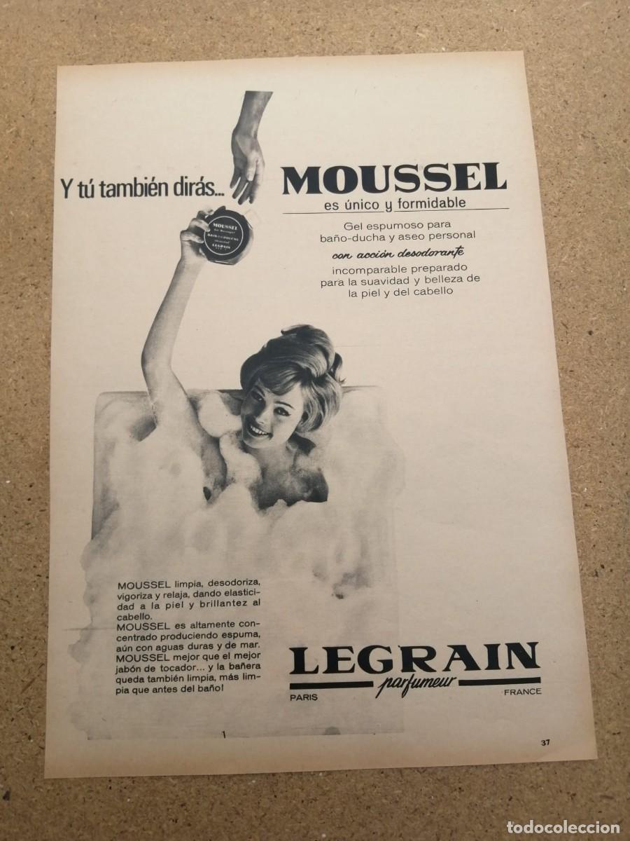 Otros art&iacute;culos de coleccionismo en papel: ANUNCIO. MOUSSEL, DE LEGRAIN