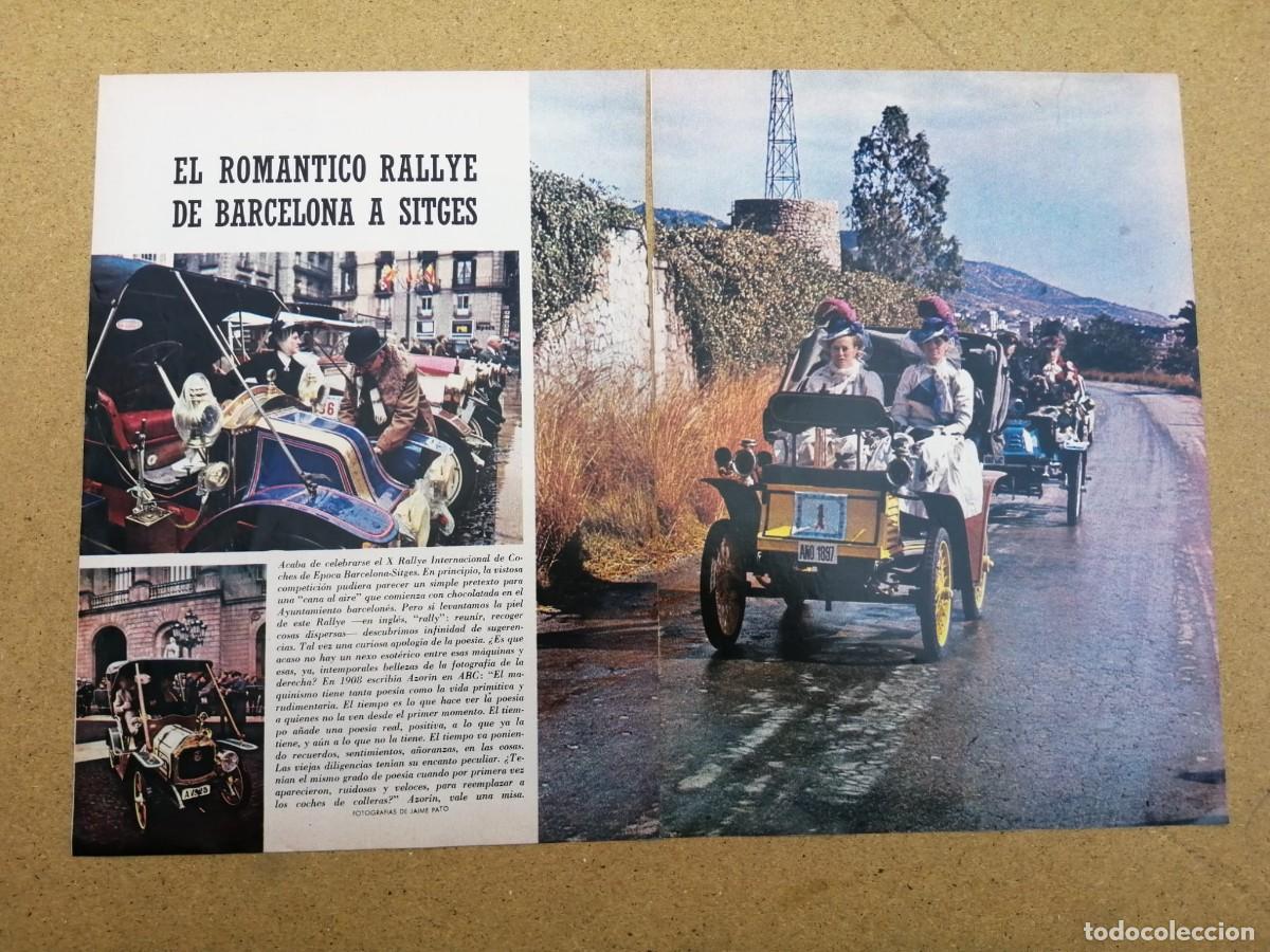 Collectionnisme Papier divers: REPORTAJE. EL ROMANTICO RALLY DE BARCELONA A SITGES