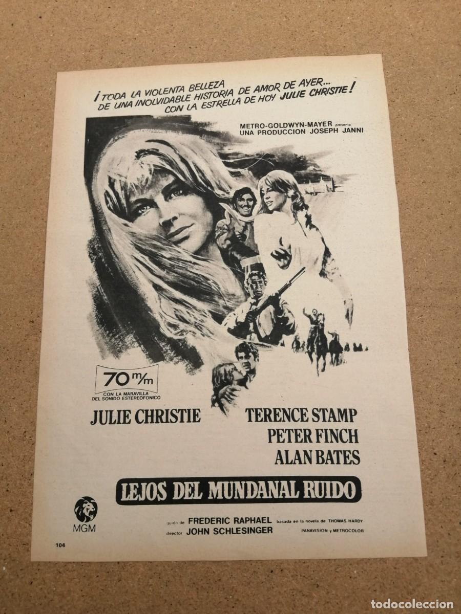 Otros art&iacute;culos de coleccionismo en papel: ANUNCIO CINE. LEJOS DEL MUNDANAL RUIDO (JULIE CHRISTIE - TERENCE STAMP - PETER FINCH - ALAN BATES)
