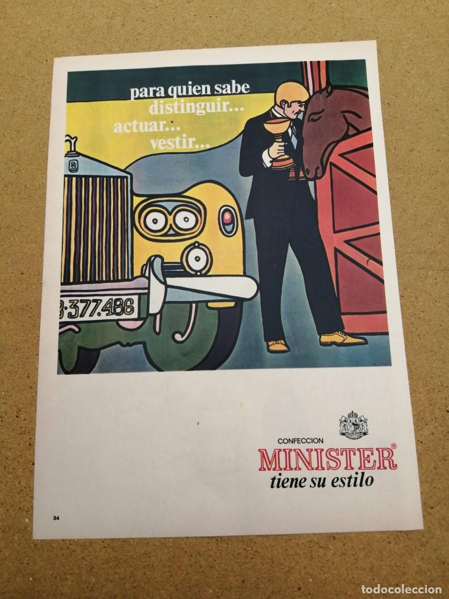 Otros art&iacute;culos de coleccionismo en papel: ANUNCIO. CONFECCION MINISTER