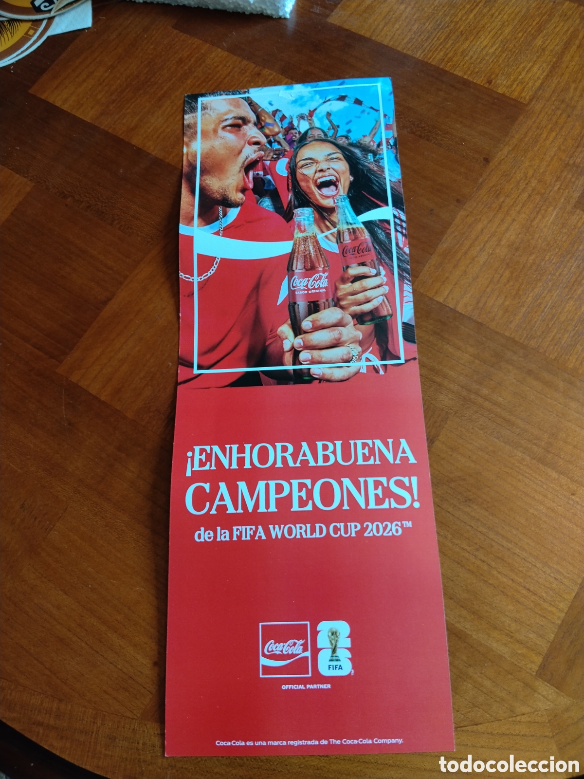 Otros art&iacute;culos de coleccionismo en papel: Cartel Coca-Cola FIFA world 2026 15+43