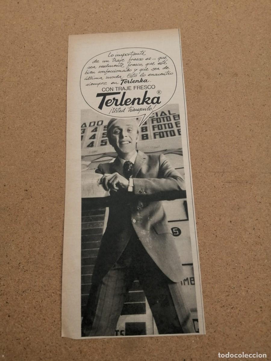 Otros art&iacute;culos de coleccionismo en papel: ANUNCIO. TERLENKA, USTED TRANQUILO