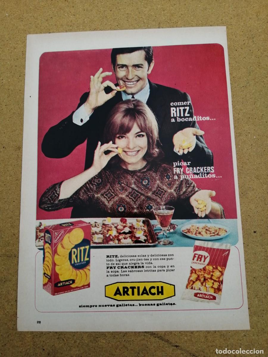 Otros art&iacute;culos de coleccionismo en papel: ANUNCIO. GALLETITAS RITZ Y FRY CRACKERS, DE ARTIACH