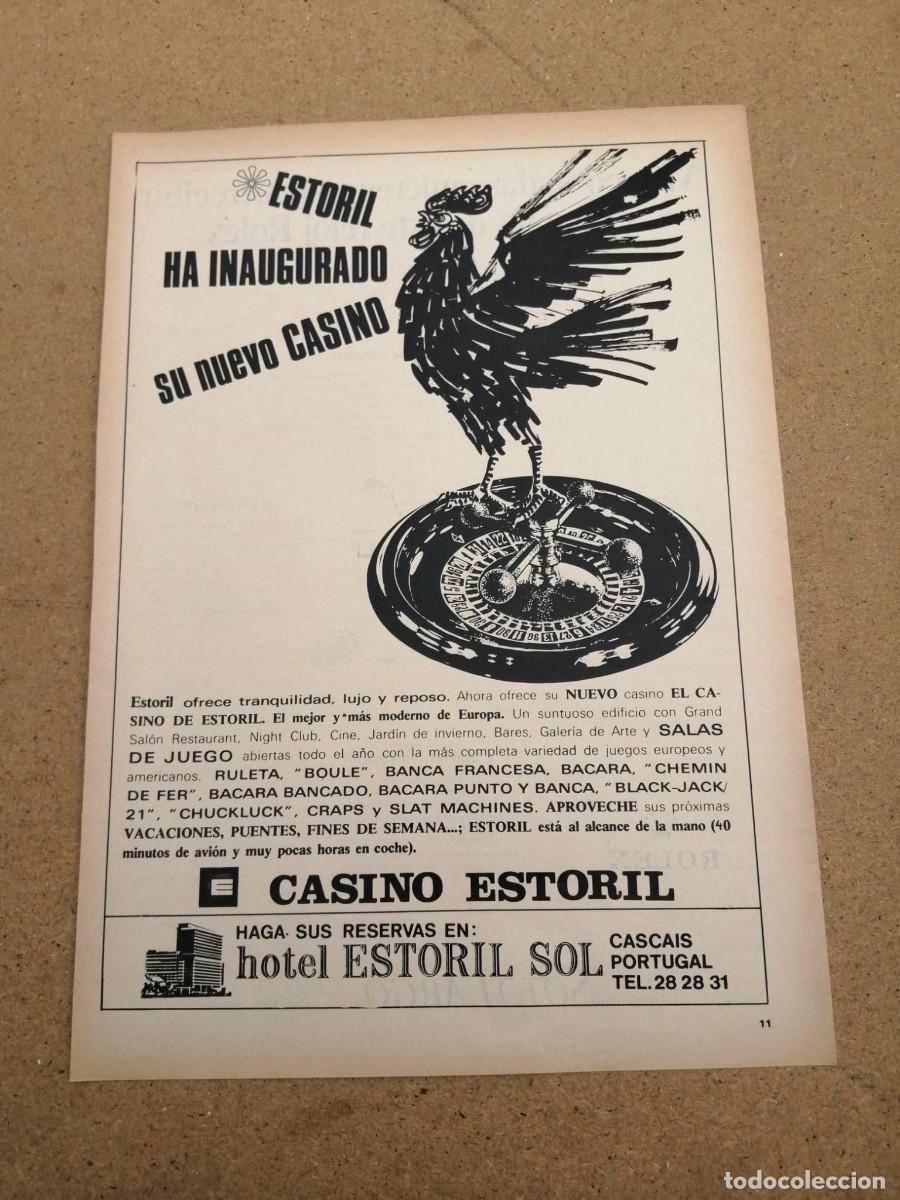 Otros art&iacute;culos de coleccionismo en papel: ANUNCIO. CASINO ESTORIL