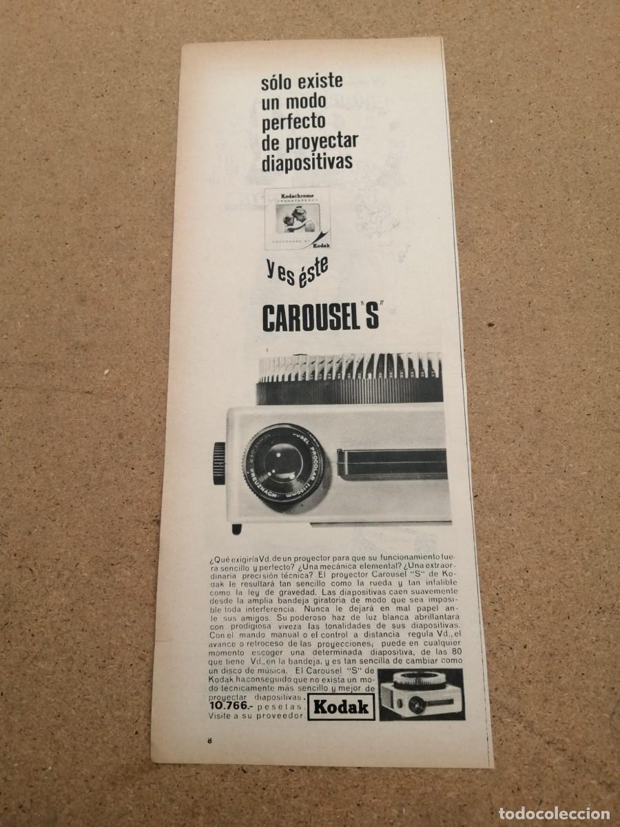 Otros art&iacute;culos de coleccionismo en papel: ANUNCIO. PROYECTOR DIAPOSITIVAS CAROUSEL, DE KODAK