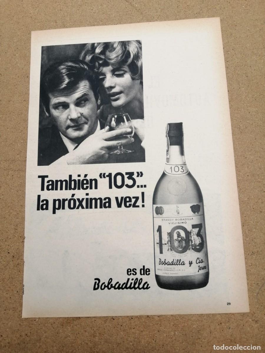 Otros art&iacute;culos de coleccionismo en papel: ANUNCIO. BRANDY 103 (ROGER MOORE)