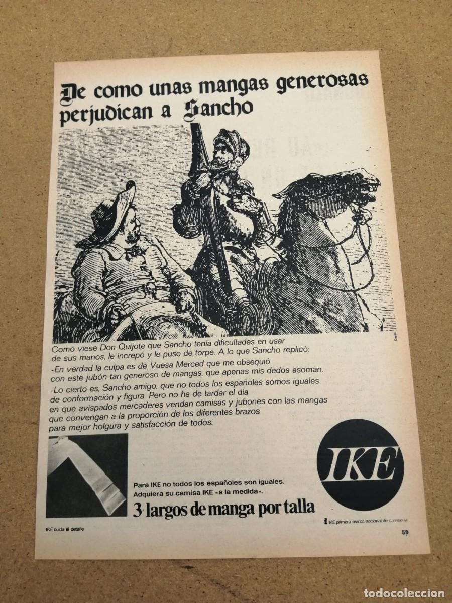 Otros art&iacute;culos de coleccionismo en papel: ANUNCIO. CAMISAS IKE