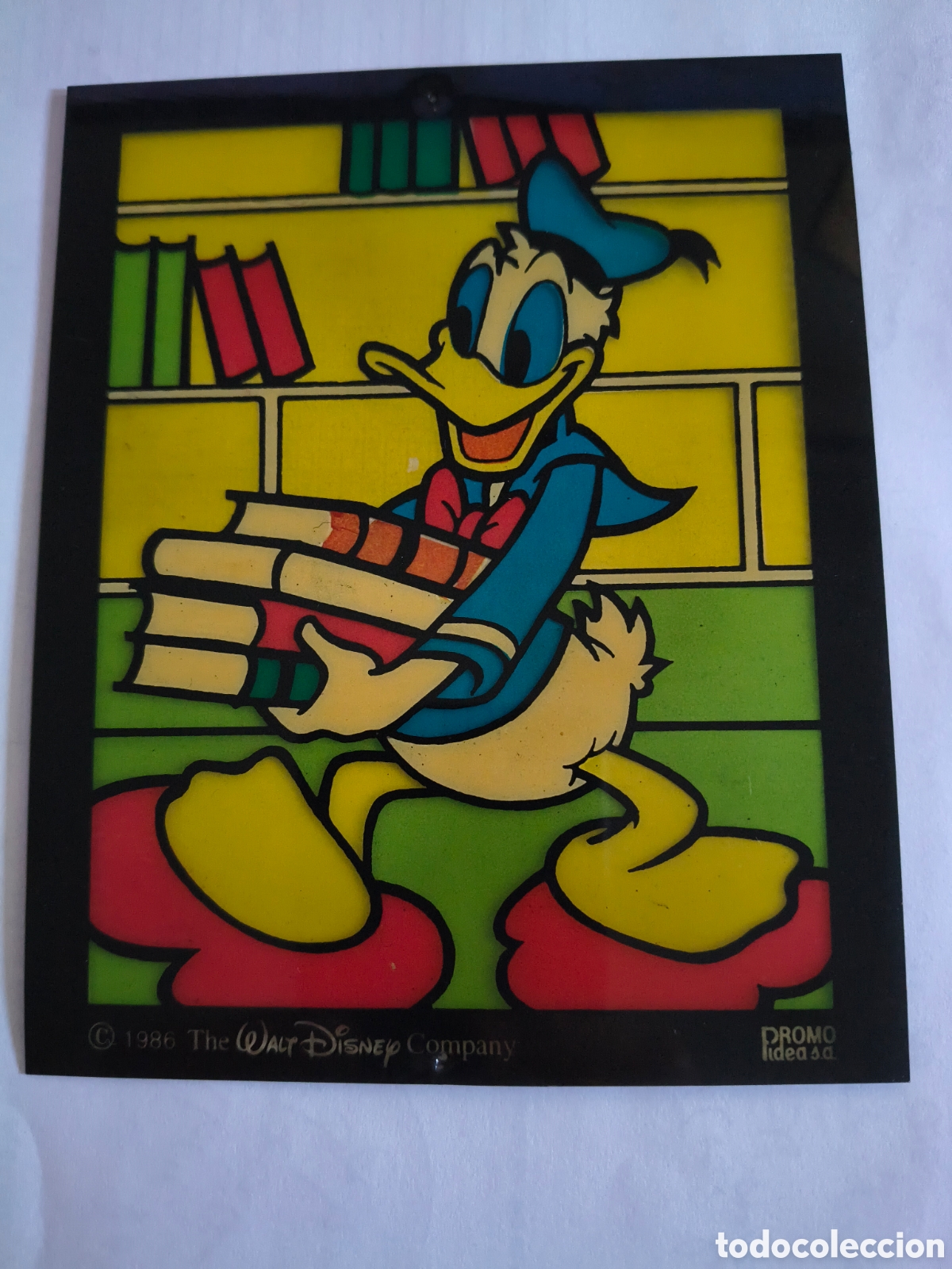 Collectionnisme Papier divers: Lamina Walt Disney 1986. Pato donald . Plastico transparente