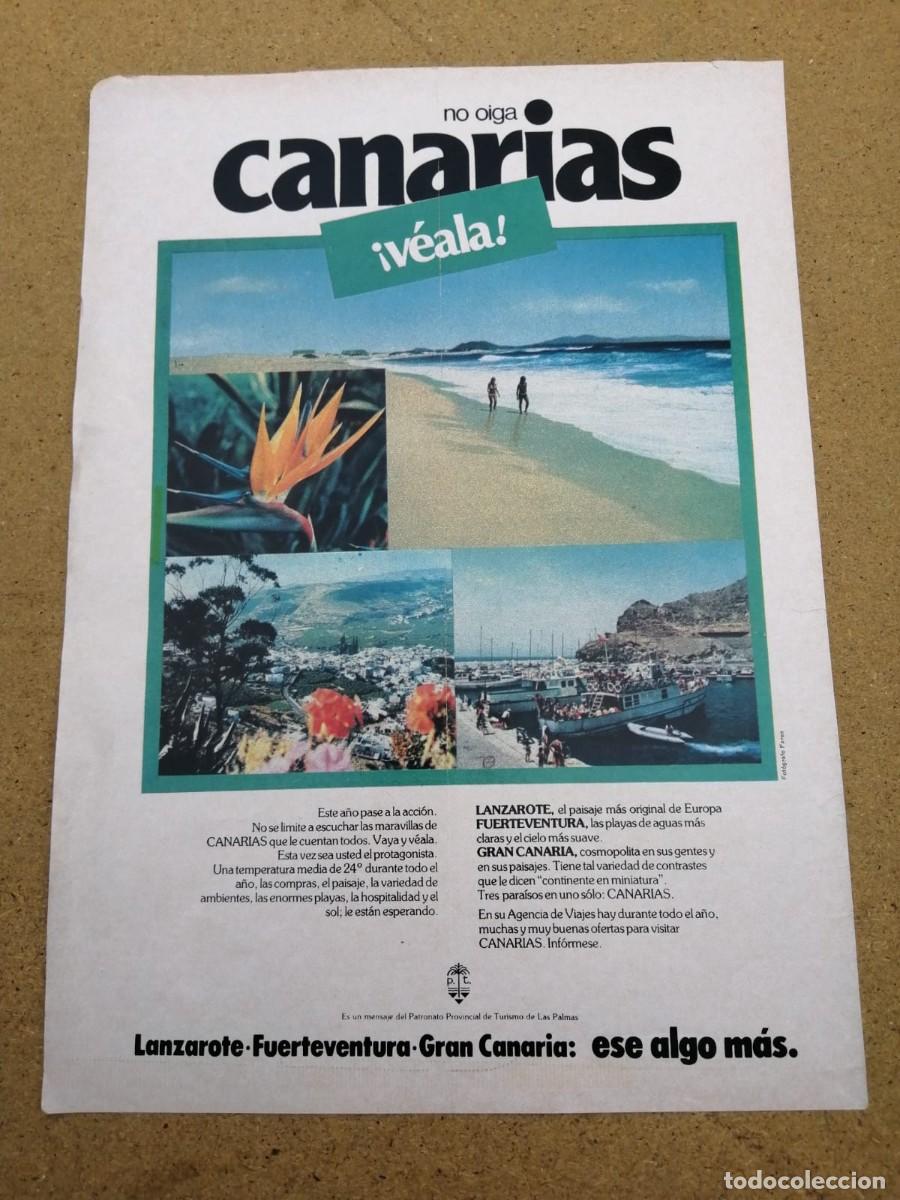 Otros art&iacute;culos de coleccionismo en papel: ANUNCIO. VISITE CANARIAS