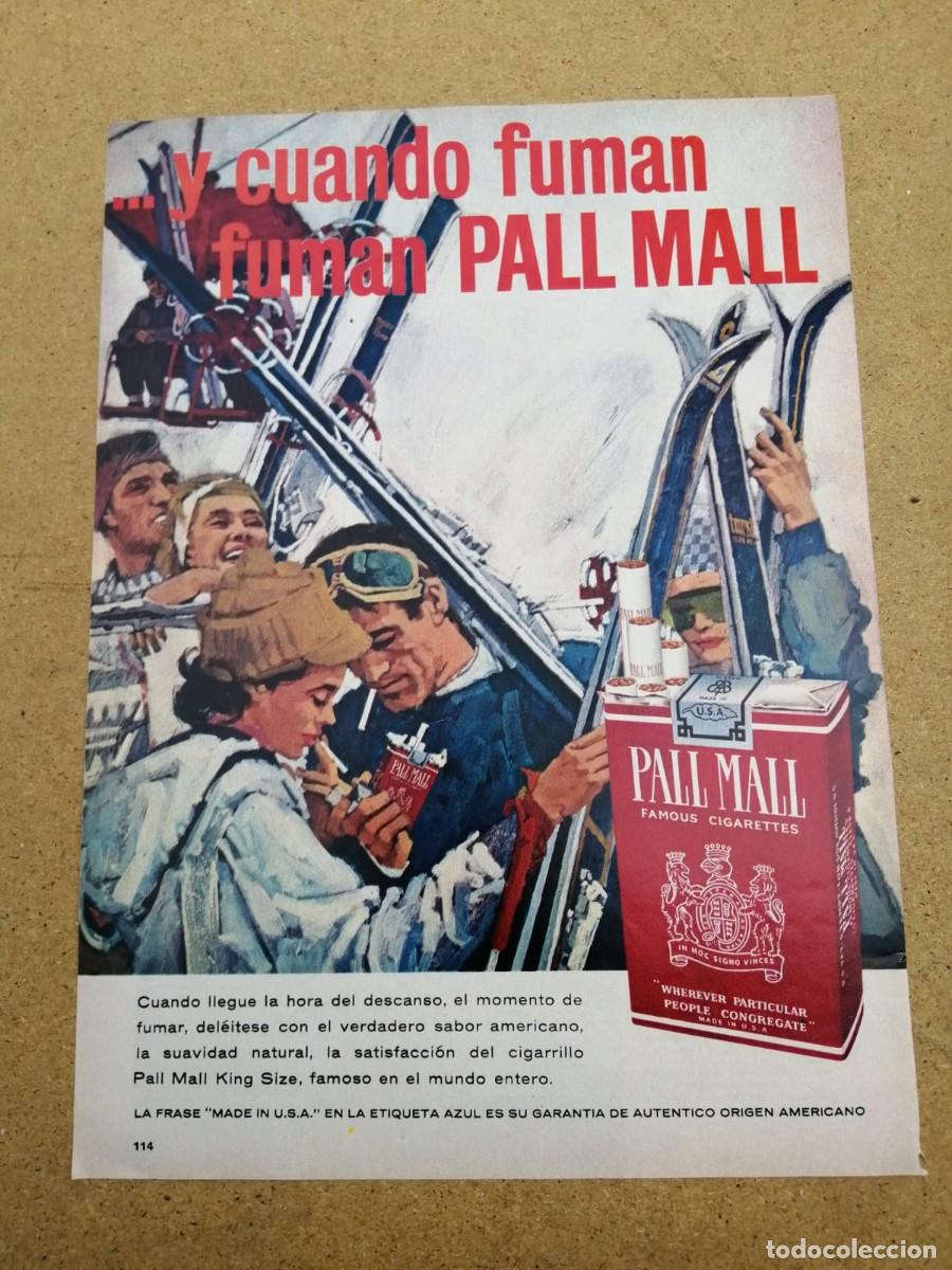 Collectionnisme Papier divers: ANUNCIO. CUANDO FUMAN, FUMAN PALL MALL