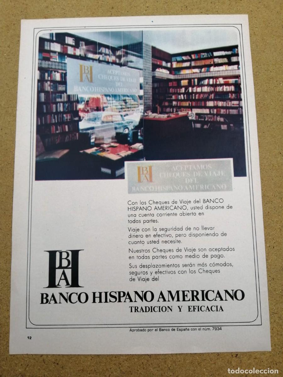 Collectionnisme Papier divers: ANUNCIO. BANCO HISPANO AMERICANO