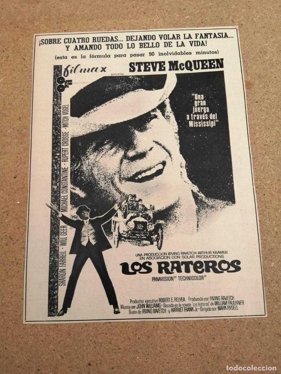 Otros art&iacute;culos de coleccionismo en papel: ANUNCIO CINE. LOS RATEROS (STEVE McQUEEN)