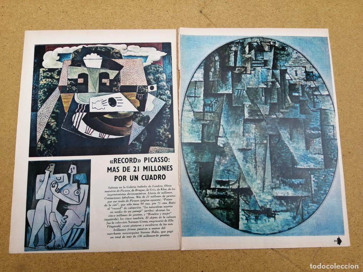 Otros art&iacute;culos de coleccionismo en papel: REPORTAJE. RECORD PICASSO. MAS DE 21 MILLONES POR UN CUADRO
