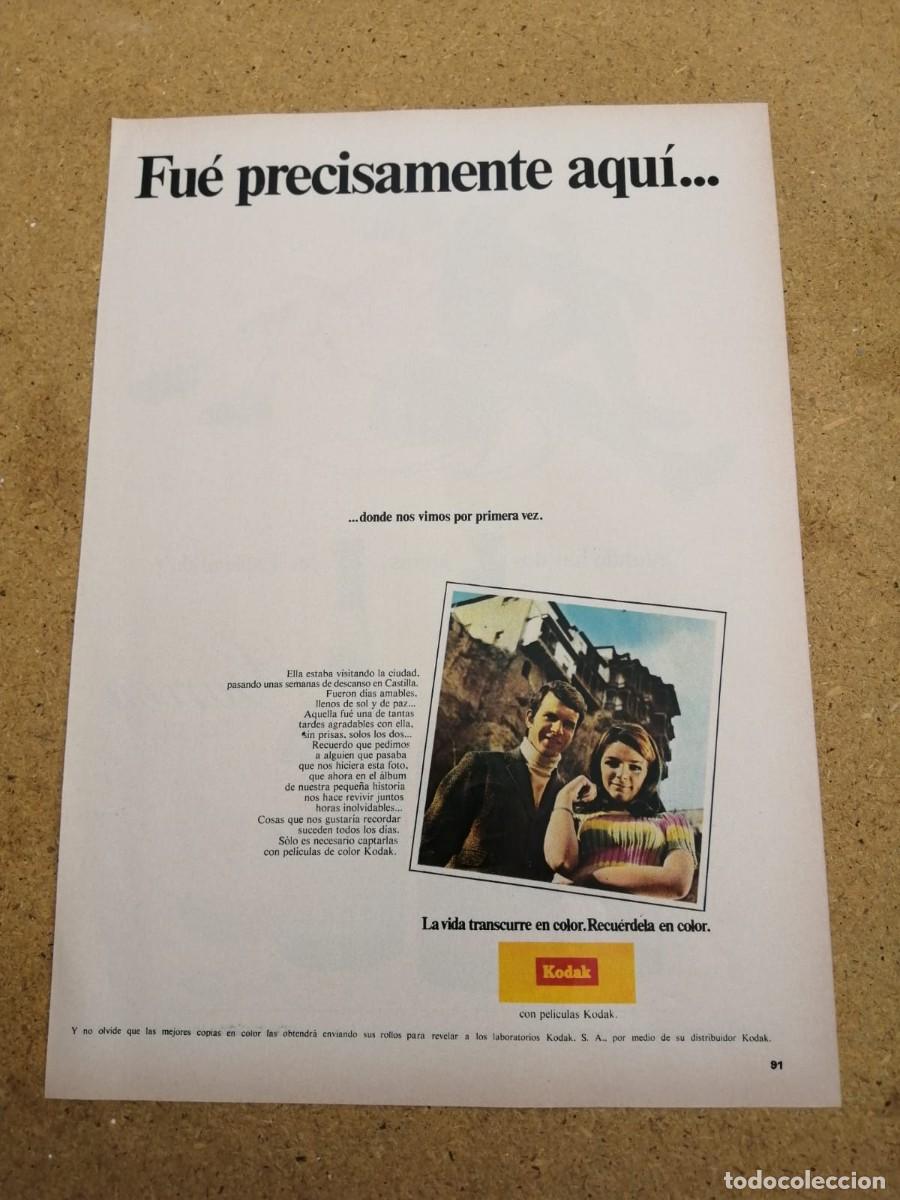 Otros art&iacute;culos de coleccionismo en papel: ANUNCIO. KODAK, FUE PRECISAMENTE AQUI