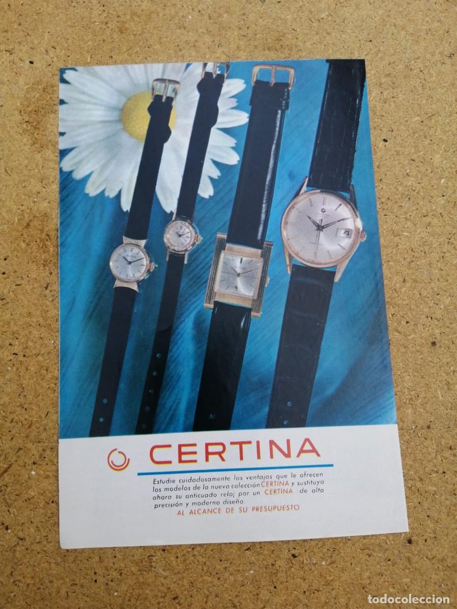 Otros art&iacute;culos de coleccionismo en papel: ANUNCIO. RELOJES CERTINA