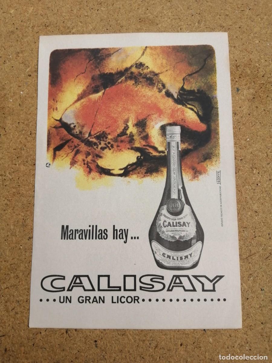 Otros art&iacute;culos de coleccionismo en papel: ANUNCIO. LICOR CALISAY