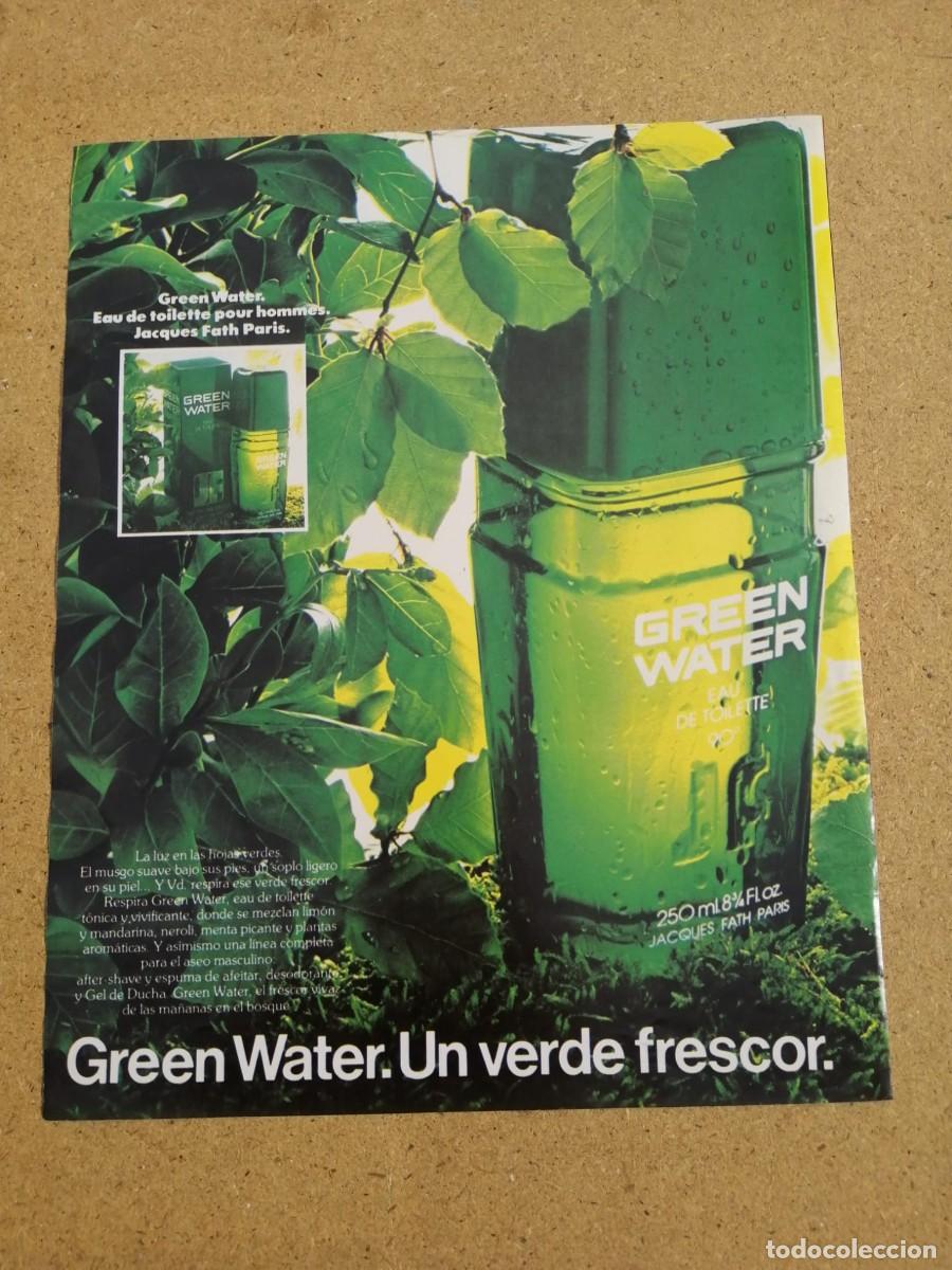 Otros art&iacute;culos de coleccionismo en papel: ANUNCIO. EAU DE TOILETTE GREEN WATER