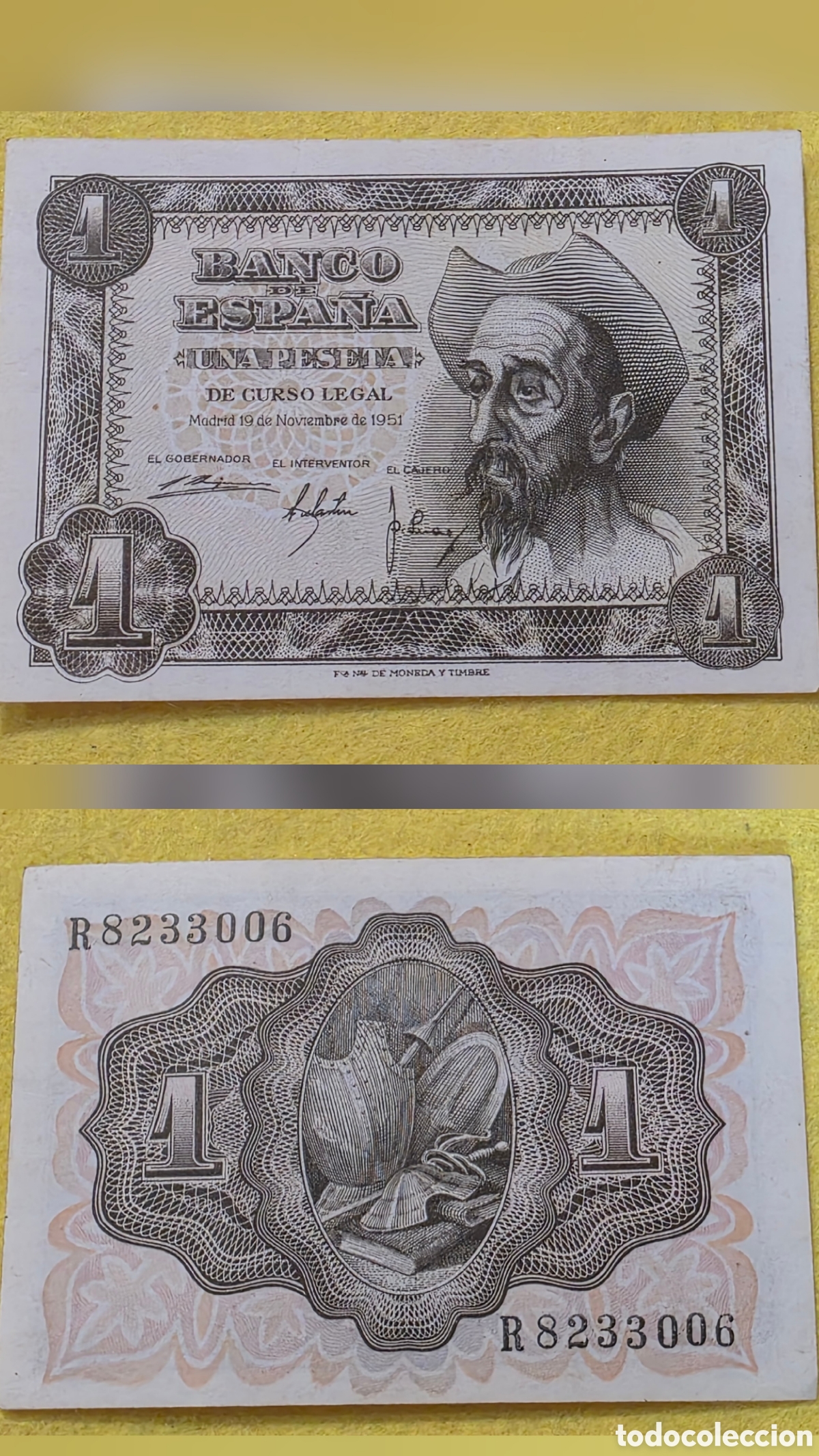 Otros art&iacute;culos de coleccionismo en papel: billetes de 50 c&eacute;ntimos, 1,5,10,25,50 y 100 pesetas.