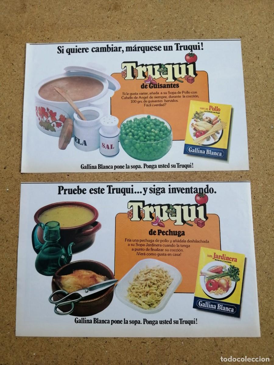 Otros art&iacute;culos de coleccionismo en papel: ANUNCIO. LOS TRUQUIS DE GALLINA BLANCA