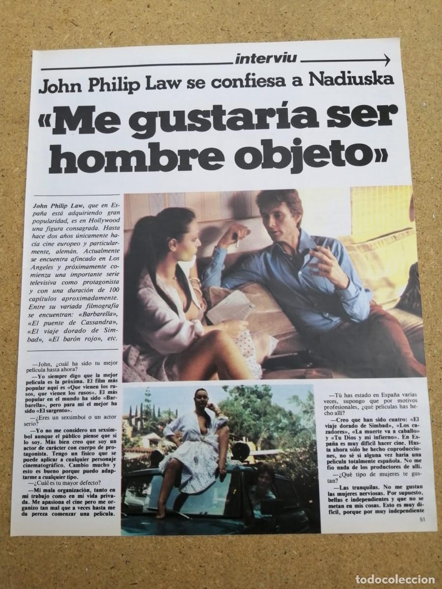 Otros art&iacute;culos de coleccionismo en papel: REPORTAJE. NADIUSKA ENTREVISTA A JOHN PHILIP LAW