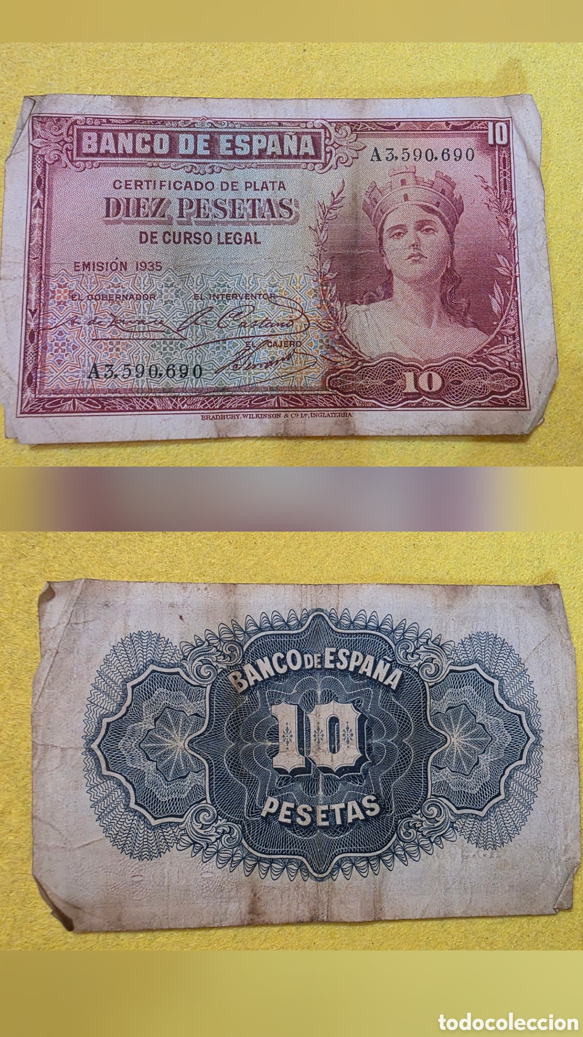 Otros art&iacute;culos de coleccionismo en papel: billetes de 50 c&eacute;ntimos, 1,5,10,25,50 y 100 pesetas.
