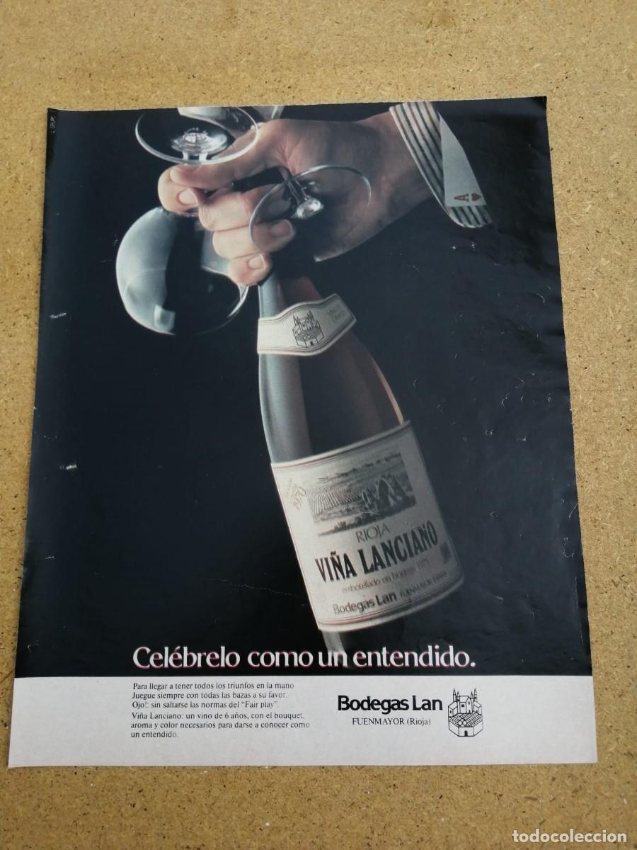 Otros art&iacute;culos de coleccionismo en papel: ANUNCIO. VI&Ntilde;A LANCIANO, BODEGAS LAN
