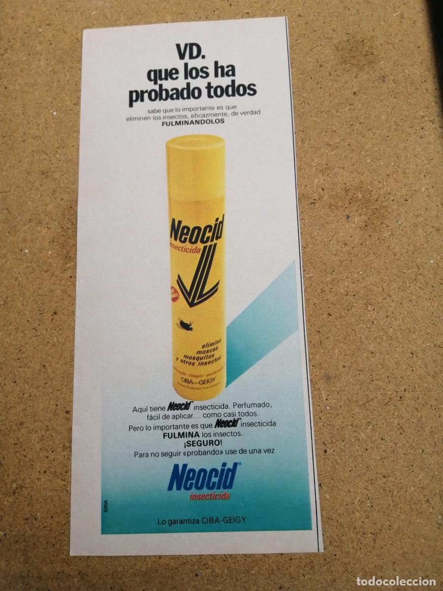 Otros art&iacute;culos de coleccionismo en papel: ANUNCIO. INSECTICIDA NEOCID