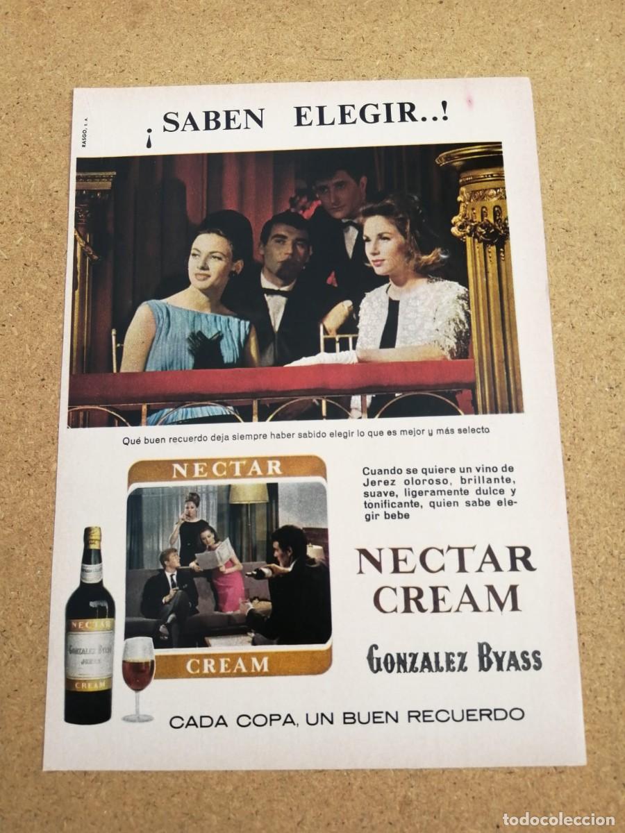 Otros art&iacute;culos de coleccionismo en papel: ANUNCIO. NECTAR CREAM GONZALEZ BYASS