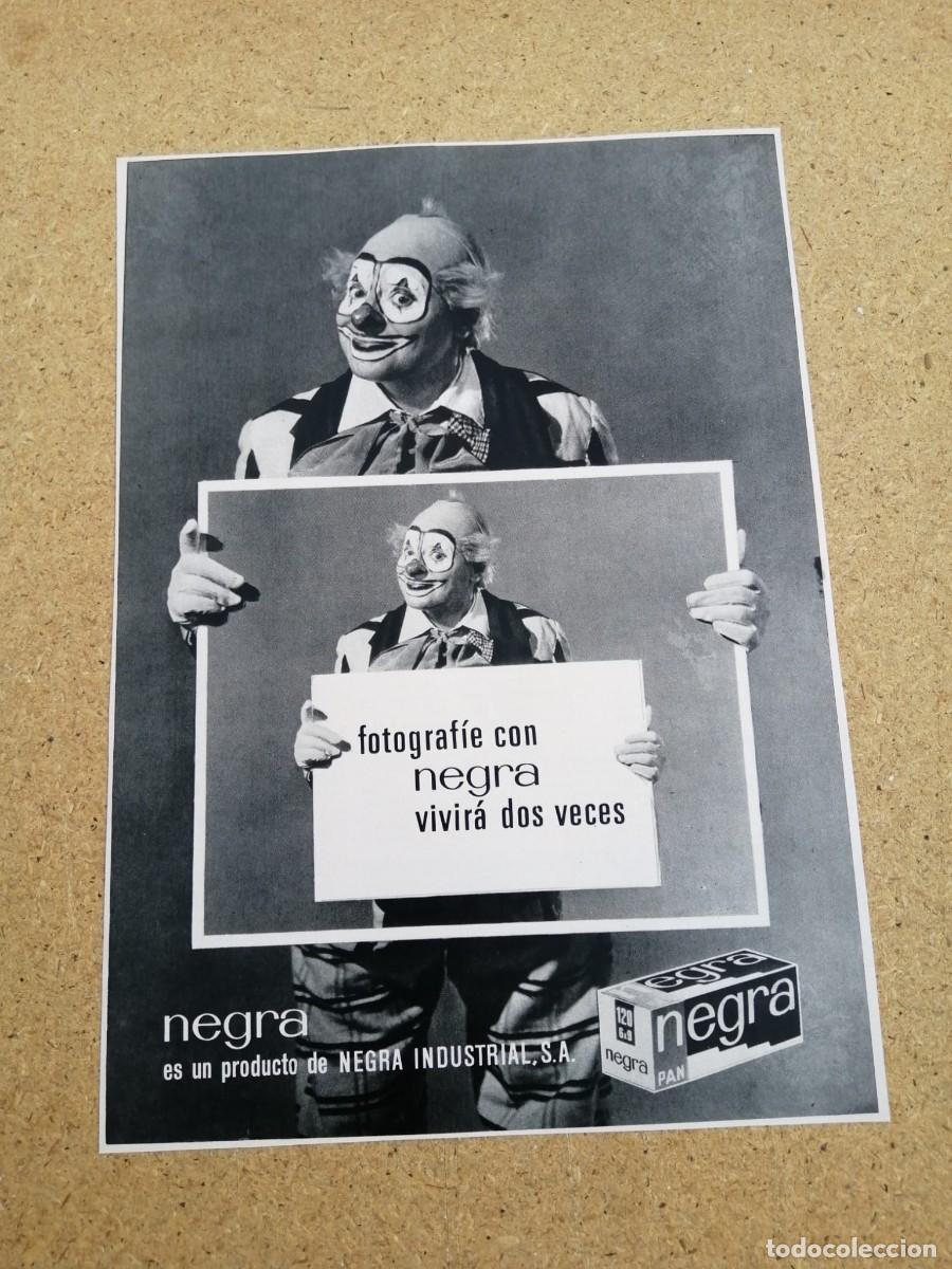 Otros art&iacute;culos de coleccionismo en papel: ANUNCIO. CARRETES FOTOGRAFICOS NEGRA