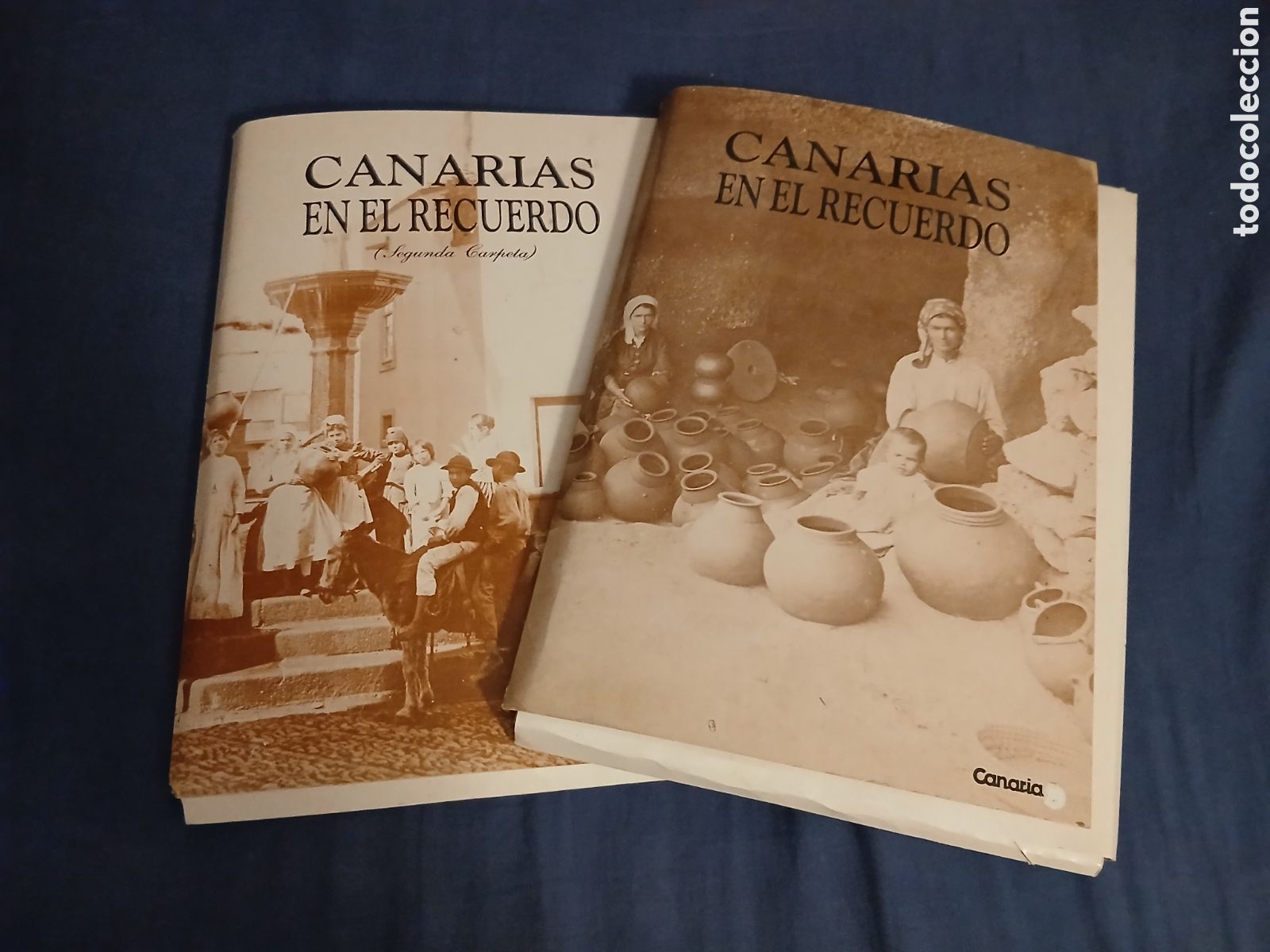Otros art&iacute;culos de coleccionismo en papel: 114 L&aacute;minas (2 Carpetas) Canarias en el Recuerdo -Canarias 7- 1.992