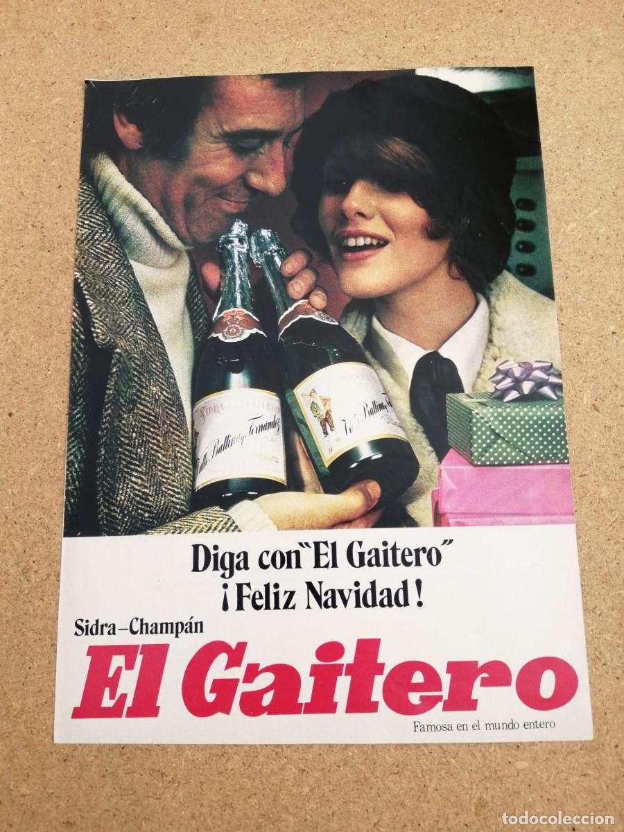 Otros art&iacute;culos de coleccionismo en papel: ANUNCIO. SIDRA EL GAITERO