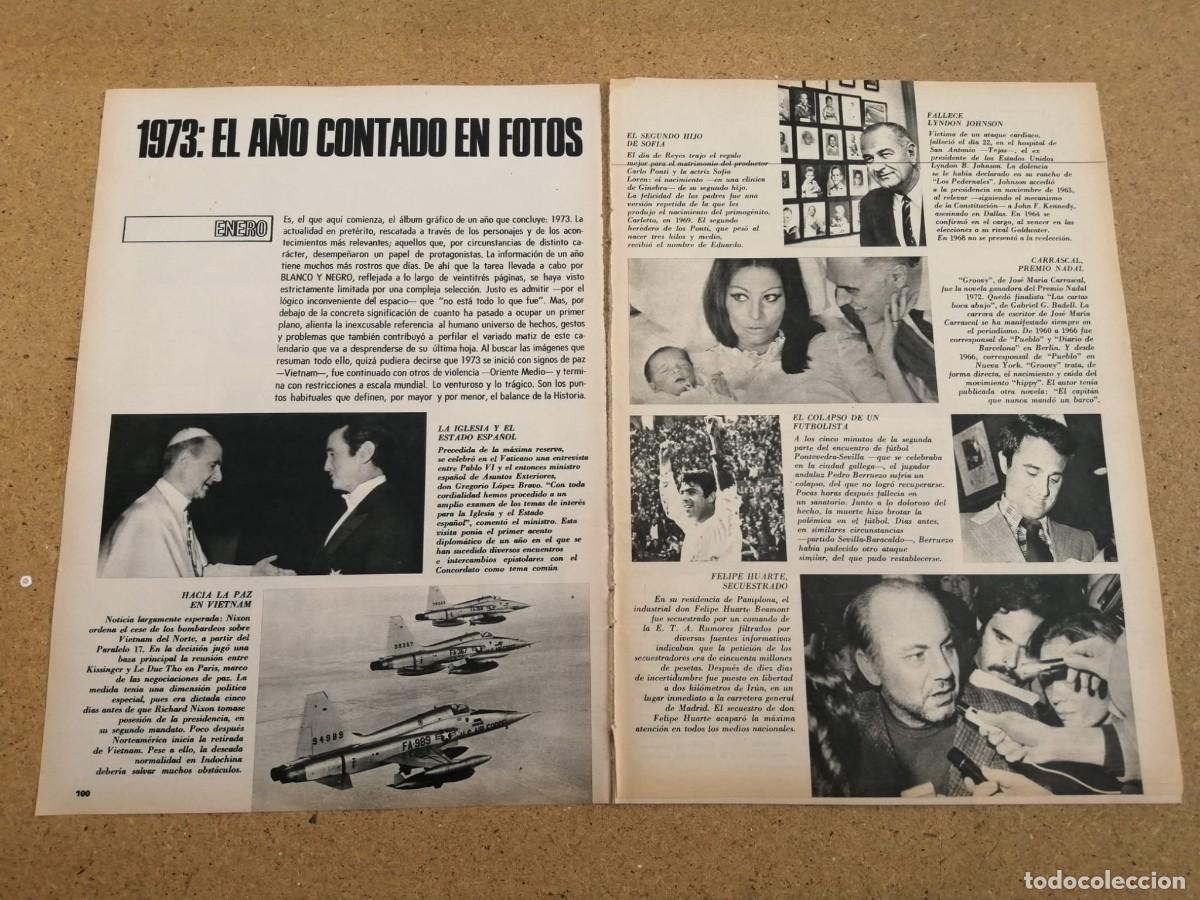 Otros art&iacute;culos de coleccionismo en papel: REPORTAJE. 1973, EL A&Ntilde;O CONTADO EN FOTOS