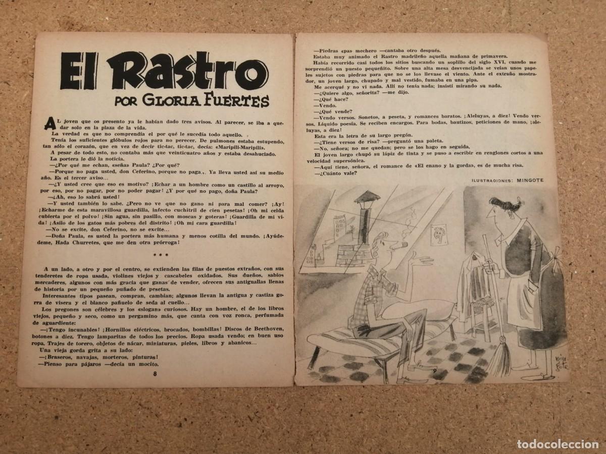 Otros art&iacute;culos de coleccionismo en papel: RELATO REVISTA CHICAS. EL RASTRO (GLORIA FUERTES)