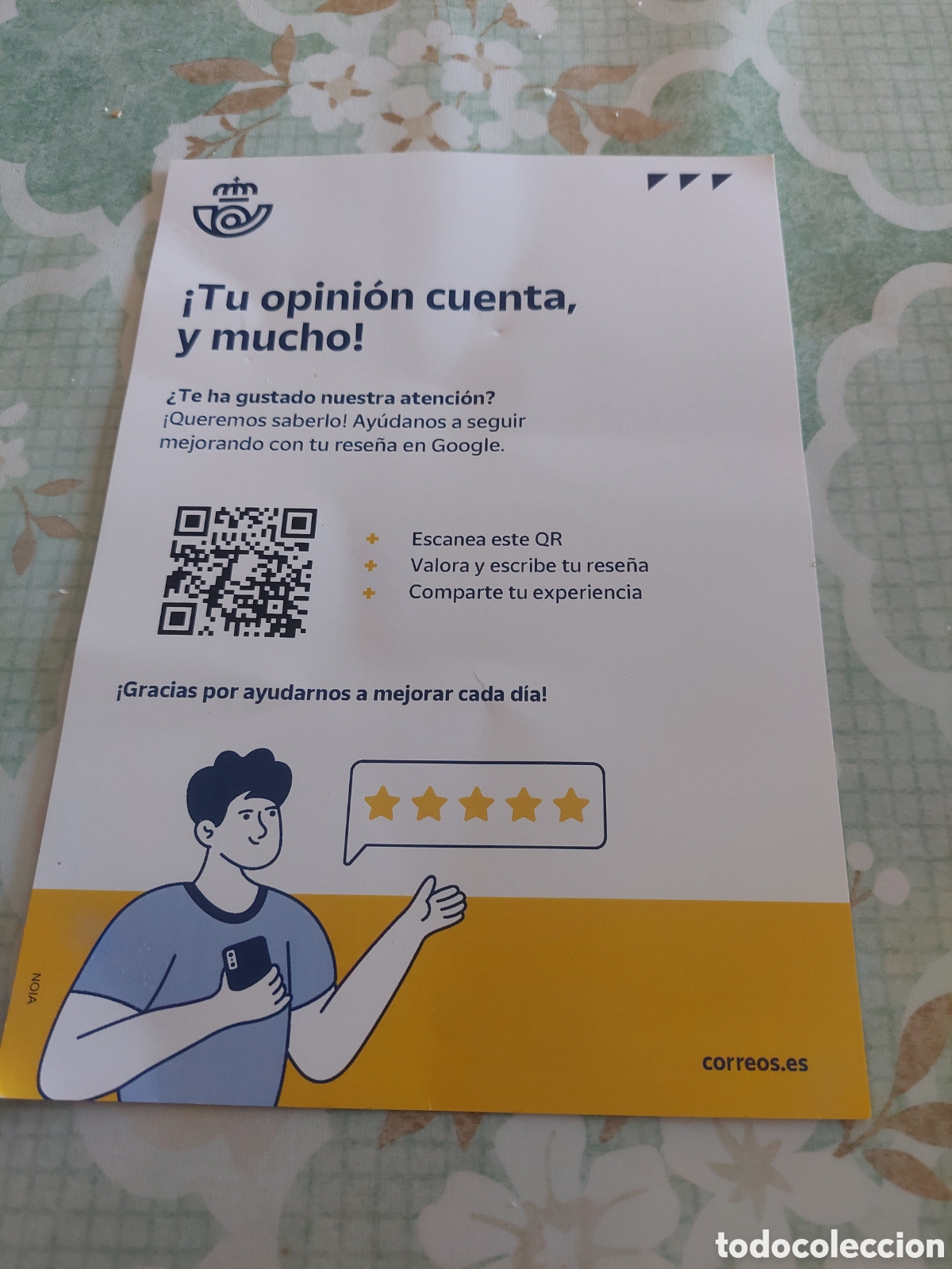 Otros art&iacute;culos de coleccionismo en papel: CORREOS TU OPINION CUENTA
