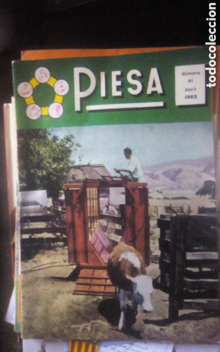 Otros art&iacute;culos de coleccionismo en papel: Bolet&iacute;n informativo PIESA. Piensos Espa&ntilde;oles, S. A.. N&deg; 61, abril 1963. Publicidad Piensos Protector