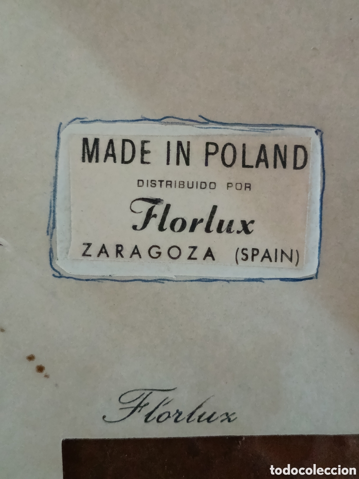 Otros art&iacute;culos de coleccionismo en papel: MAE MADE IN PAULANT FOR FLOCKS ZARAGOZA [ PAPEL PUBLICITARIO A&Ntilde;OS 40-50 ]