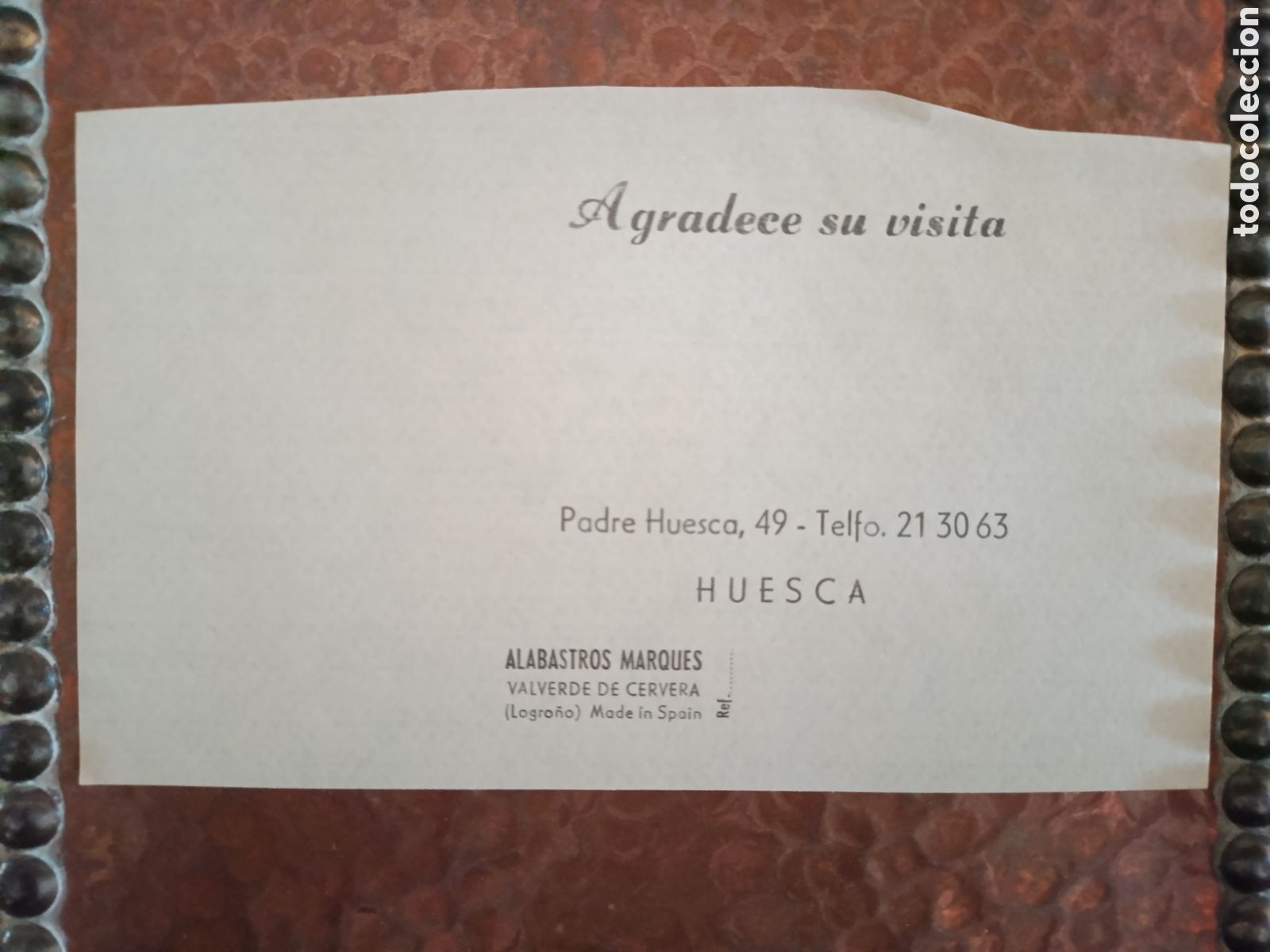 Otros art&iacute;culos de coleccionismo en papel: ALBATROS MARQU&Eacute;S LOGRO&Ntilde;O AGRADECE TU VISITA HUECA [ PAPEL PUBLICITARIO A&Ntilde;OS 40-50 ]