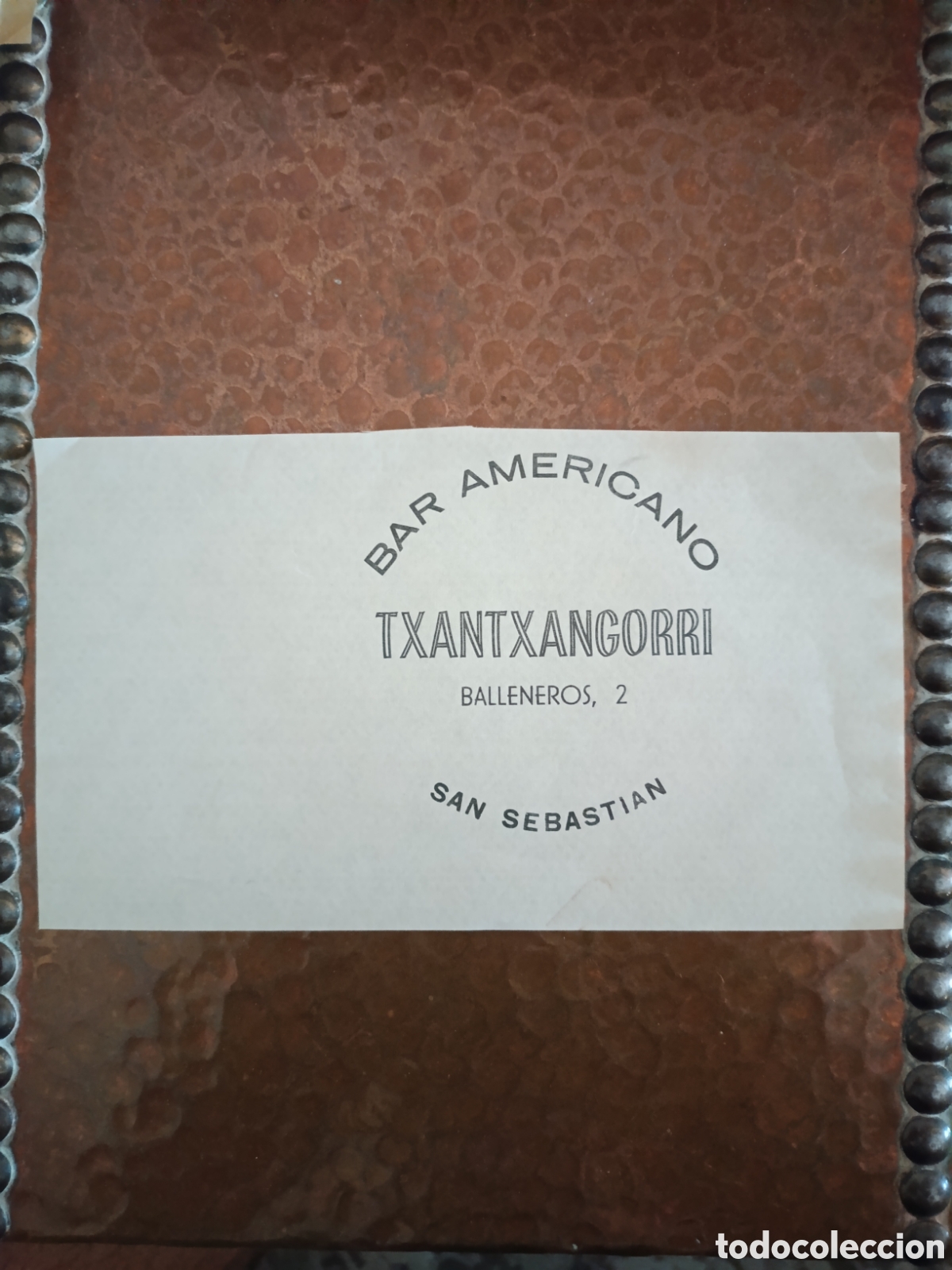 Otros art&iacute;culos de coleccionismo en papel: BAR AMERICANO TXANTXANGORRI SAN SEBASTI&Aacute;N [ PAPEL PUBLICITARIO A&Ntilde;OS 40-50 ]
