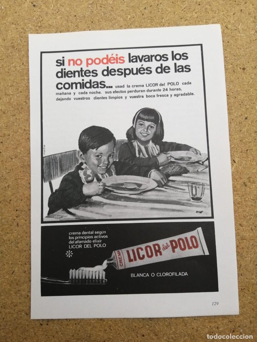 Otros art&iacute;culos de coleccionismo en papel: ANUNCIO. DENTRIFICO LICOR DEL POLO