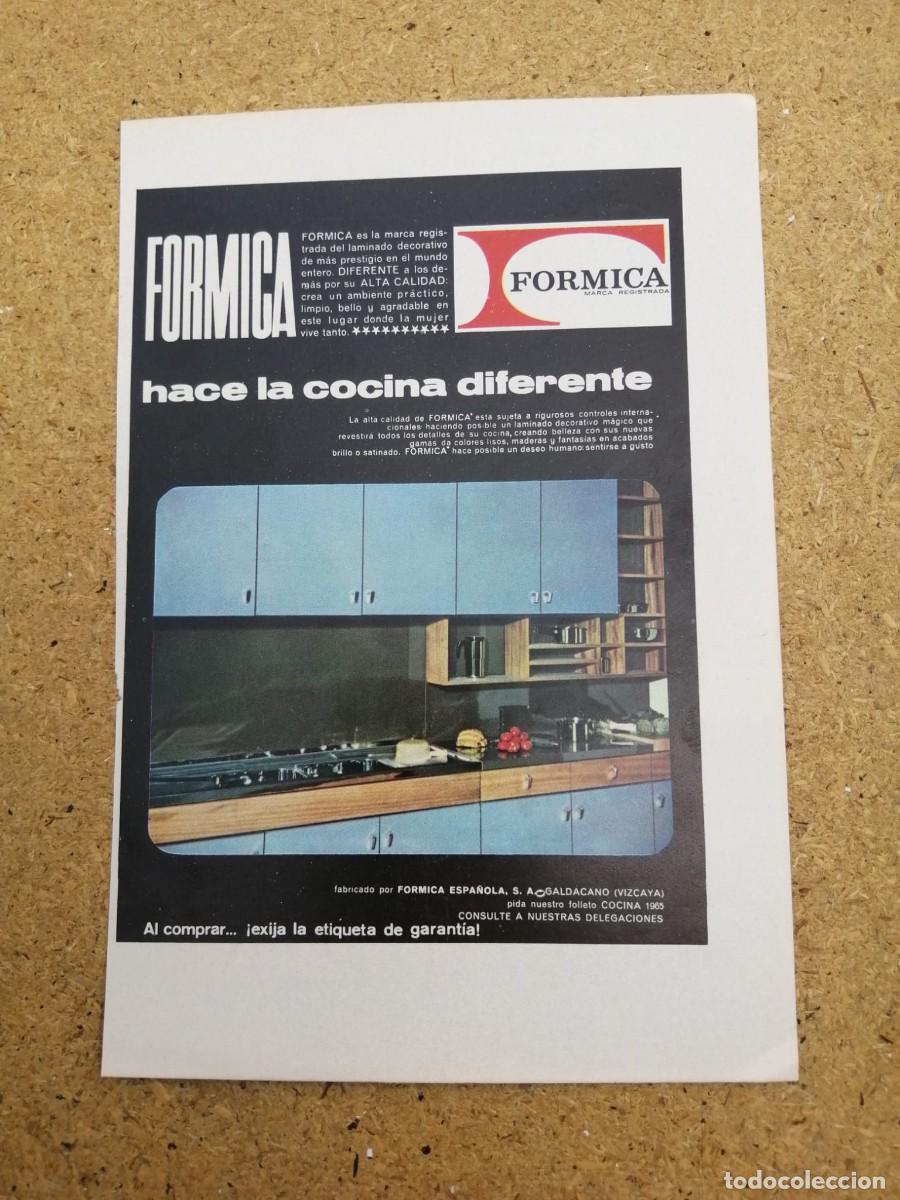 Otros art&iacute;culos de coleccionismo en papel: ANUNCIO. FORMICA HACE LA COCINA DIFERENTE