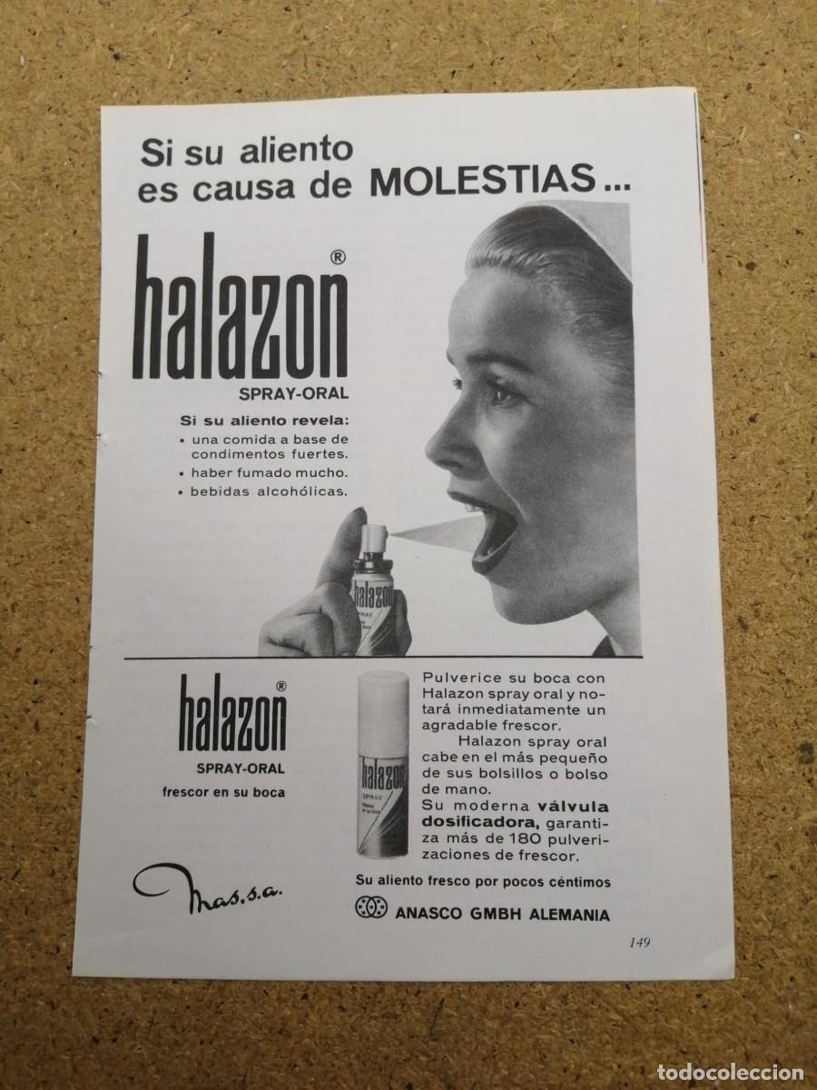 Otros art&iacute;culos de coleccionismo en papel: ANUNCIO. HALAZON SPRAY ORAL