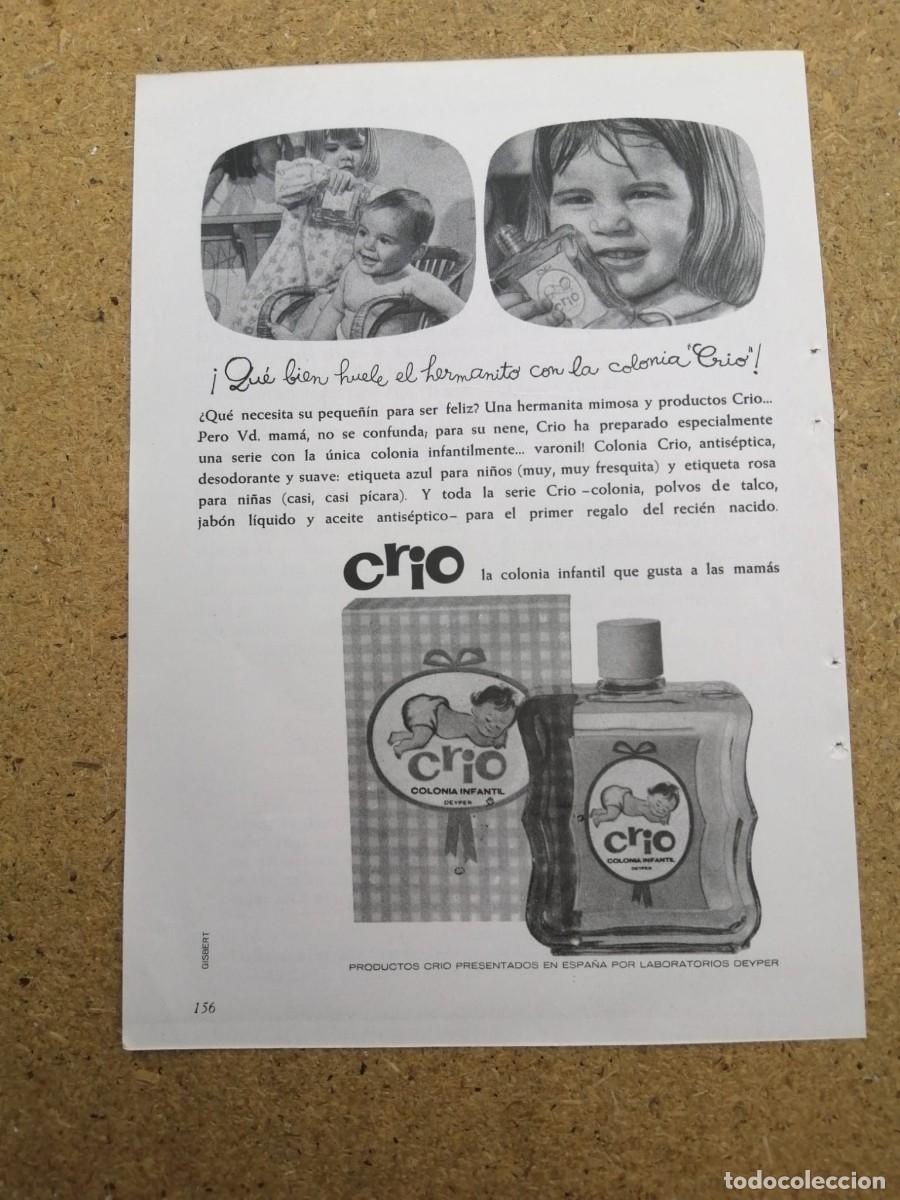 Otros art&iacute;culos de coleccionismo en papel: ANUNCIO. COLONIA INFANTIL CRIO