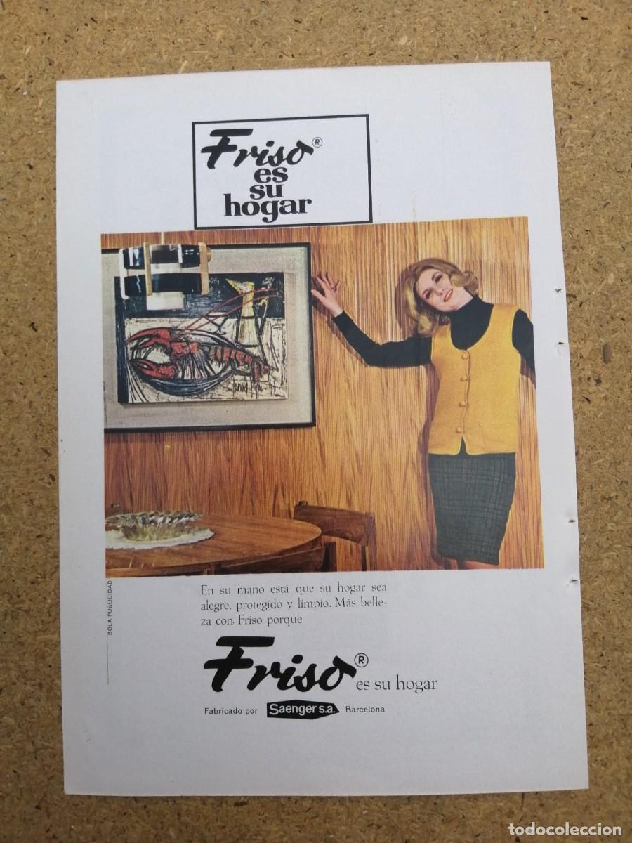 Otros art&iacute;culos de coleccionismo en papel: ANUNCIO. FRISO ES SU HOGAR