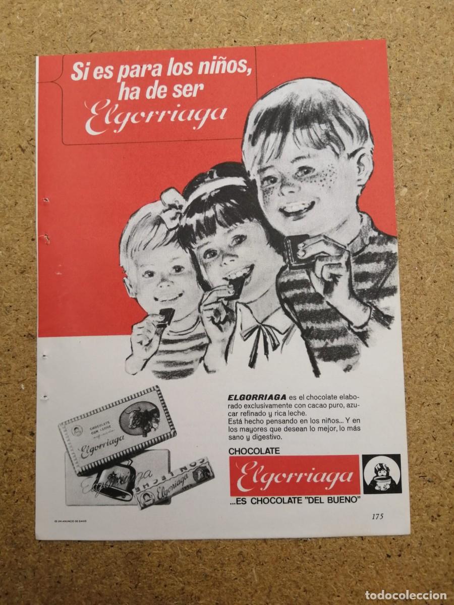 Otros art&iacute;culos de coleccionismo en papel: ANUNCIO. CHOCOLATE ELGORRIAGA