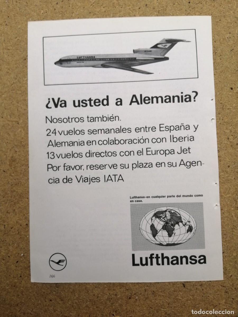 Otros art&iacute;culos de coleccionismo en papel: ANUNCIO. LUFTHANSA, LINEAS AEREAS ALEMANAS