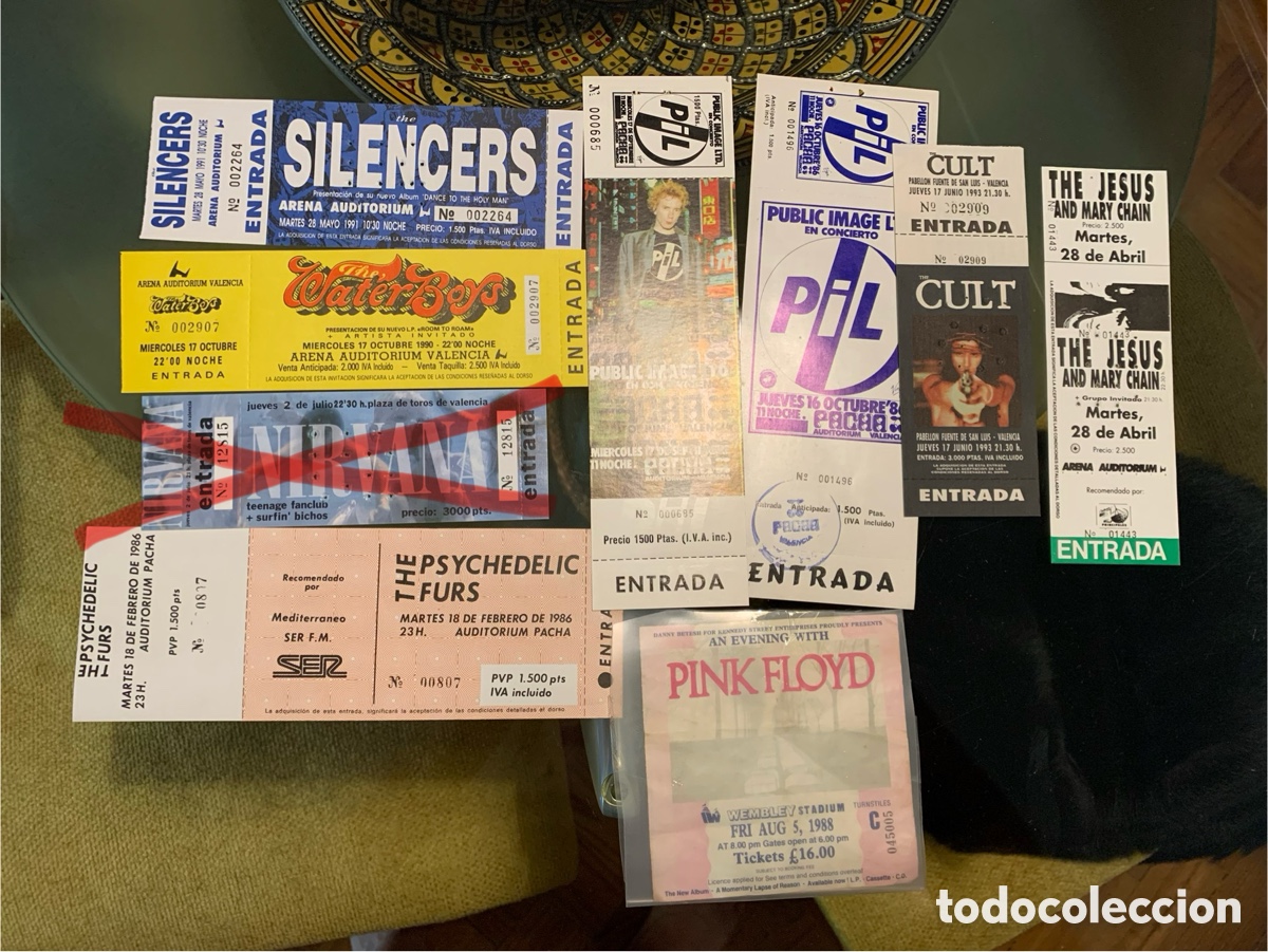 Otros art&iacute;culos de coleccionismo en papel: Bilhetes originais de concertos de m&uacute;sica