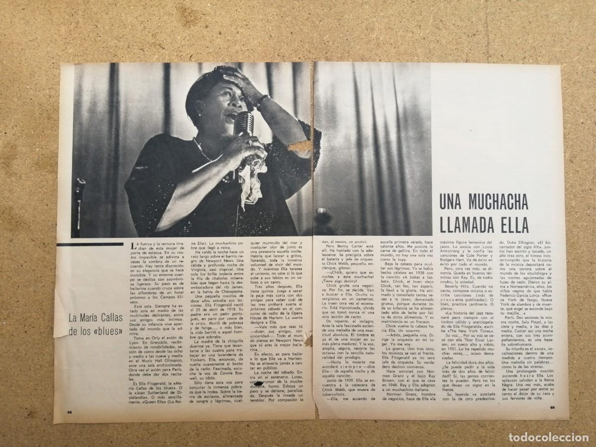 Otros art&iacute;culos de coleccionismo en papel: REPORTAJE. UNA MUCHACHA LLAMADA ELLA FITZGERALD
