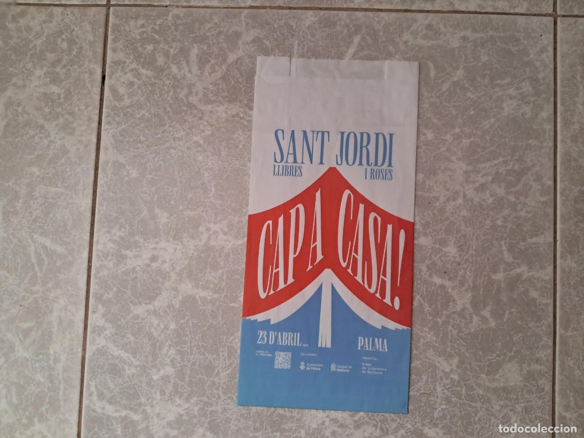 Otros art&iacute;culos de coleccionismo en papel: bolsa de papel, d&iacute;a de Sant Jordi, Palma de Mallorca, a&ntilde;o 2026.